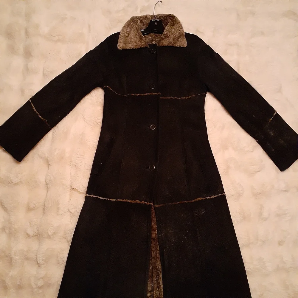 Vintage Shearling Lamb Leather Penny Lane Coat - Picture 2 of 9